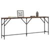 vidaXL Konsolentisch R&auml;uchereiche 200x29x75 cm Holzwerkstoff