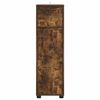 vidaXL Badezimmerschrank mit T&uuml;r Ger&auml;ucherte Eiche 30,5 x 30 x 101 cm