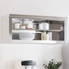 vidaXL K&uuml;chen-Wandschrank mit Ablage Edelstahl