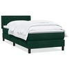 vidaXL Boxspringbett mit Matratze Dunkelgr&uuml;n 90x220 cm Samt