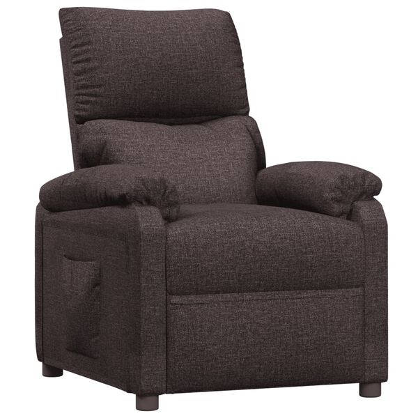 vidaXL Relaxsessel Dunkelbraun Stoff
