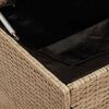 vidaXL Garten-Aufbewahrungsbox Beige 110 x 50 x 58 cm Poly Rattan