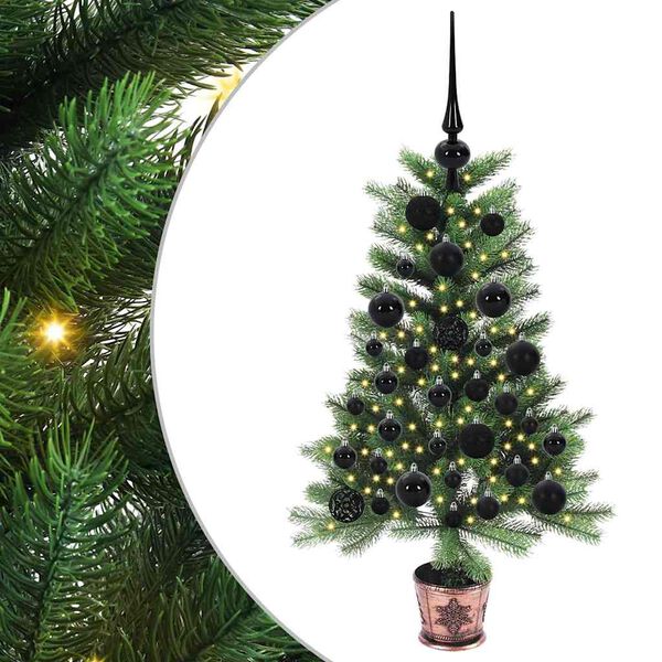 vidaXL Weihnachtsbaum mit 150 LEDs mit St&auml;nder Gr&uuml;n 90 cm PE