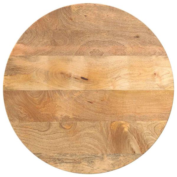 vidaXL Tischplatte &Oslash; 40x2,5 cm Rund Massivholz Mango