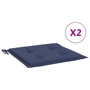 vidaXL Palettenkissen 2 Stk. Marineblau 40x40x3 cm Oxford-Gewebe