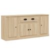vidaXL Sideboards 3 Stk. Sonoma-Eiche Holzwerkstoff