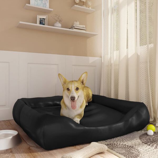 vidaXL Hundebett Dunkelblau 80x68x23 cm Kunstleder