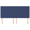 vidaXL Kopfteil Blau 180x5x118/128 cm Stoff