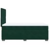 vidaXL Boxspringbett mit Matratze Dunkelgr&uuml;n 100x200 cm Samt