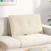 vidaXL R&uuml;ckenkissen Beige 80 x 50 cm Mikrofaserstoff