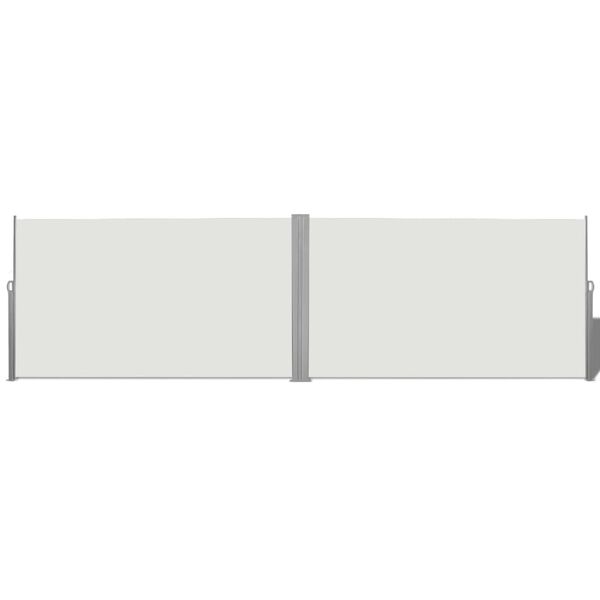 vidaXL Ausziehbare Seitenmarkise 180x600 cm Creme
