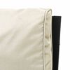 vidaXL 9-tlg. Garten-Lounge-Set mit Sandfarbigen Kissen Stahl
