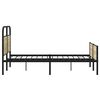 vidaXL Bettgestell ohne Matratze 135x190 cm Sonoma-Eiche Holzwerkstoff