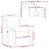 vidaXL Relaxsessel Elektrisch Rot Kunstleder