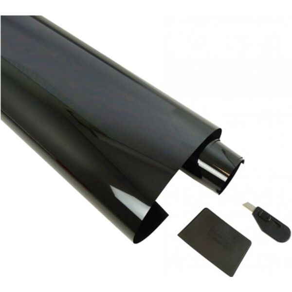 Carpoint T&ouml;nungsfolie Limoblack 300x50 cm Schwarz