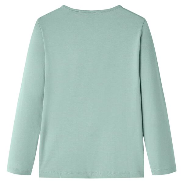 Kinder-Langarmshirt Minzgr&uuml;n 116