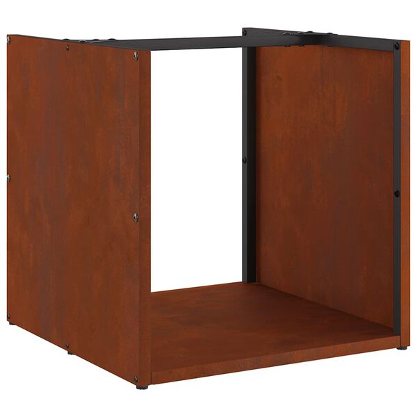 vidaXL Brennholzregal 40x40x40 cm Wetterfester Stahl