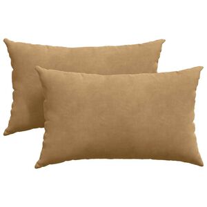 vidaXL Sofakissen 2 St&uuml;ck Braun 50 x 30 cm Cordstoff