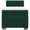 vidaXL Boxspringbett mit Matratze Dunkelgr&uuml;n 90x190 cm Samt
