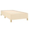 vidaXL Bettgestell ohne Matratze Creme 90x200 cm Stoff