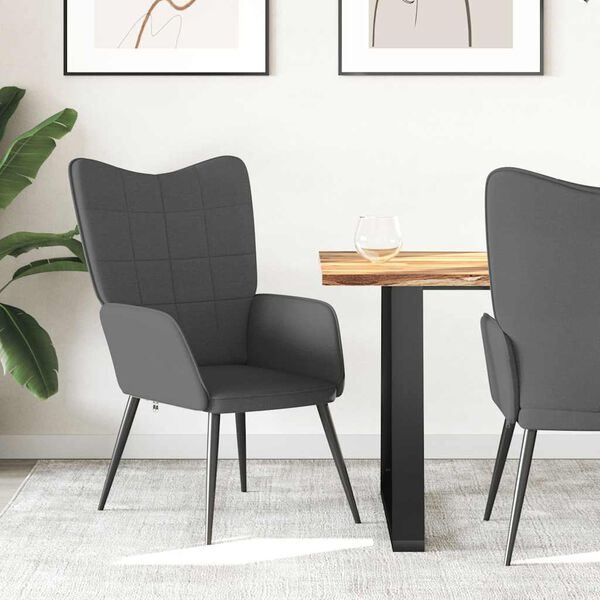 vidaXL Relaxsessel Dunkelgrau Stoff