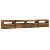 vidaXL TV-Schrank mit LED-Leuchten R&auml;uchereiche 240x35x40 cm