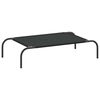 vidaXL Hundebett Erh&ouml;ht Schwarz 90x50x20 cm Oxford-Gewebe und Stahl