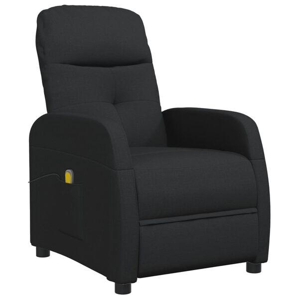 vidaXL Massagesessel Schwarz Stoff