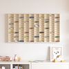 Wanddisplay-Case mit Regal Beige 98 x 4,5 x 55 cm Holzwerkstoff