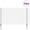vidaXL Zaun mit Pfosten Grau 1,5 x 10 m Stahl und PVC