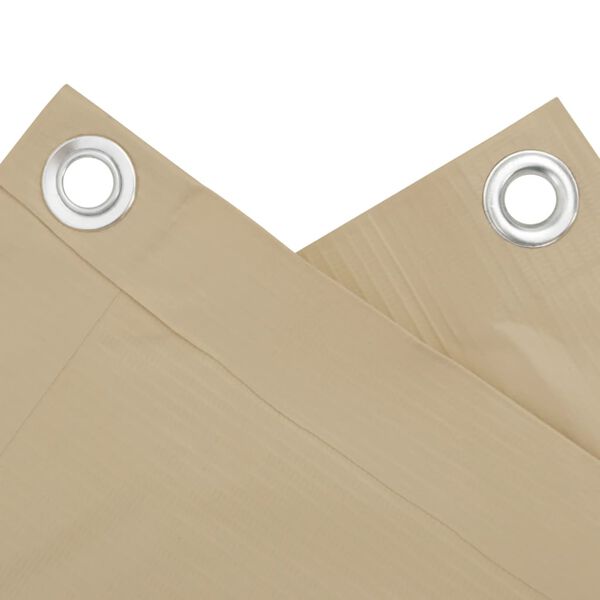 vidaXL Balkon-Sichtschutz Beige 75x500 cm Oxford-Gewebe