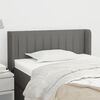 vidaXL Kopfteil mit Ohren Dunkelgrau 103x16x78/88 cm Stoff
