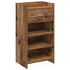 vidaXL Schuhschrank mit Speicher Altholz 48 x 36 x 92 cm Holzwerkstoff