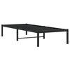 vidaXL Bettgestell Metall Schwarz 80x200 cm