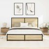 vidaXL Wandmontiertes Nachttischchen 2 pcs Artisan-Eiche Holzwerkstoff