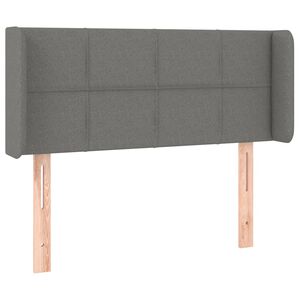 vidaXL Kopfteil mit Ohren Dunkelgrau 83x16x78/88 cm Stoff