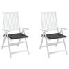 vidaXL Gartenstuhl-Kissen 2 Stk. Anthrazit 50x50x3 cm Oxford-Gewebe