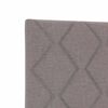 vidaXL Bettgestell mit Kopfteil Taupe 100 x 200 cm Stoff