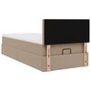 vidaXL Ottoman-Bett mit Matratze Cappuccino-Braun 80x200 cm Kunstleder