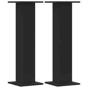 vidaXL Pflanzenst&auml;nder 2 Stk. Schwarz 30x30x95 cm Holzwerkstoff