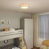 vidaXL Deckenlampe mit Strahlern Grau 30 x 30 x 13,5 cm Stoff