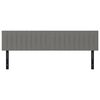 vidaXL Kopfteile 2 Stk. Dunkelgrau 80x5x78/88 cm Stoff
