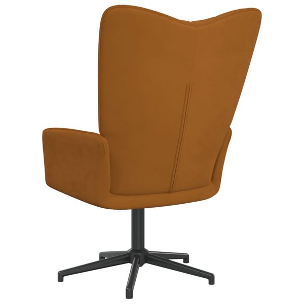 vidaXL Relaxsessel Braun Samt