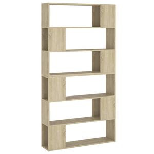 vidaXL B&uuml;cherregal Raumteiler Sonoma-Eiche 100x24x188 cm