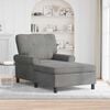 vidaXL Lounge-Liege mit Kissen Dunkelgrau 91 x 157 x 91 cm Samt