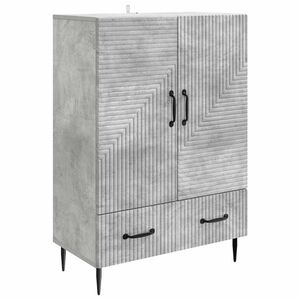 vidaXL Sideboard Betongrau 66 x 34,5 x 95 cm Holzwerkstoff