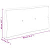 vidaXL Palettenkissen Blattmuster 80x40x12 cm Stoff