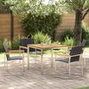 vidaXL Garten Essgruppe 5 pcs Braun Massivholz Akazie