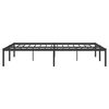 vidaXL Bettgestell Metall Schwarz 160x200 cm