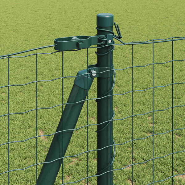 vidaXL Zaunpfosten 7 pcs Gr&uuml;n Stahl
